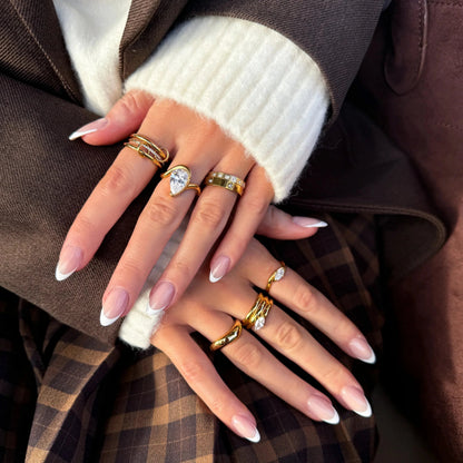 [GALE]Dara Diamond Ring Stack