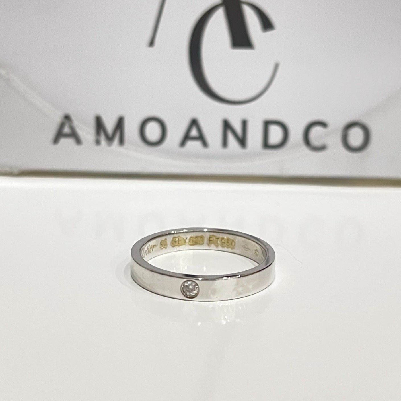 [GALE] Liebesring 4 mm 1 Diamant