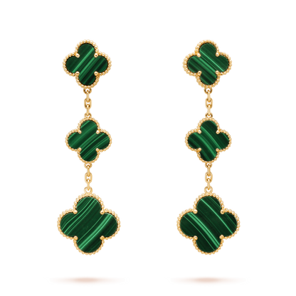 [GALE]CLOVER MALACHIT 3 MOTIVE GOLD 