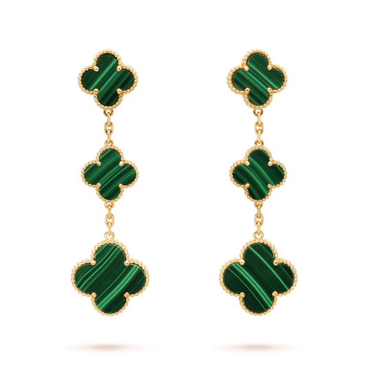 [GALE]CLOVER MALACHIT 3 MOTIVE GOLD 