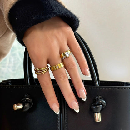 [GALE]Dara Diamond Ring Stack
