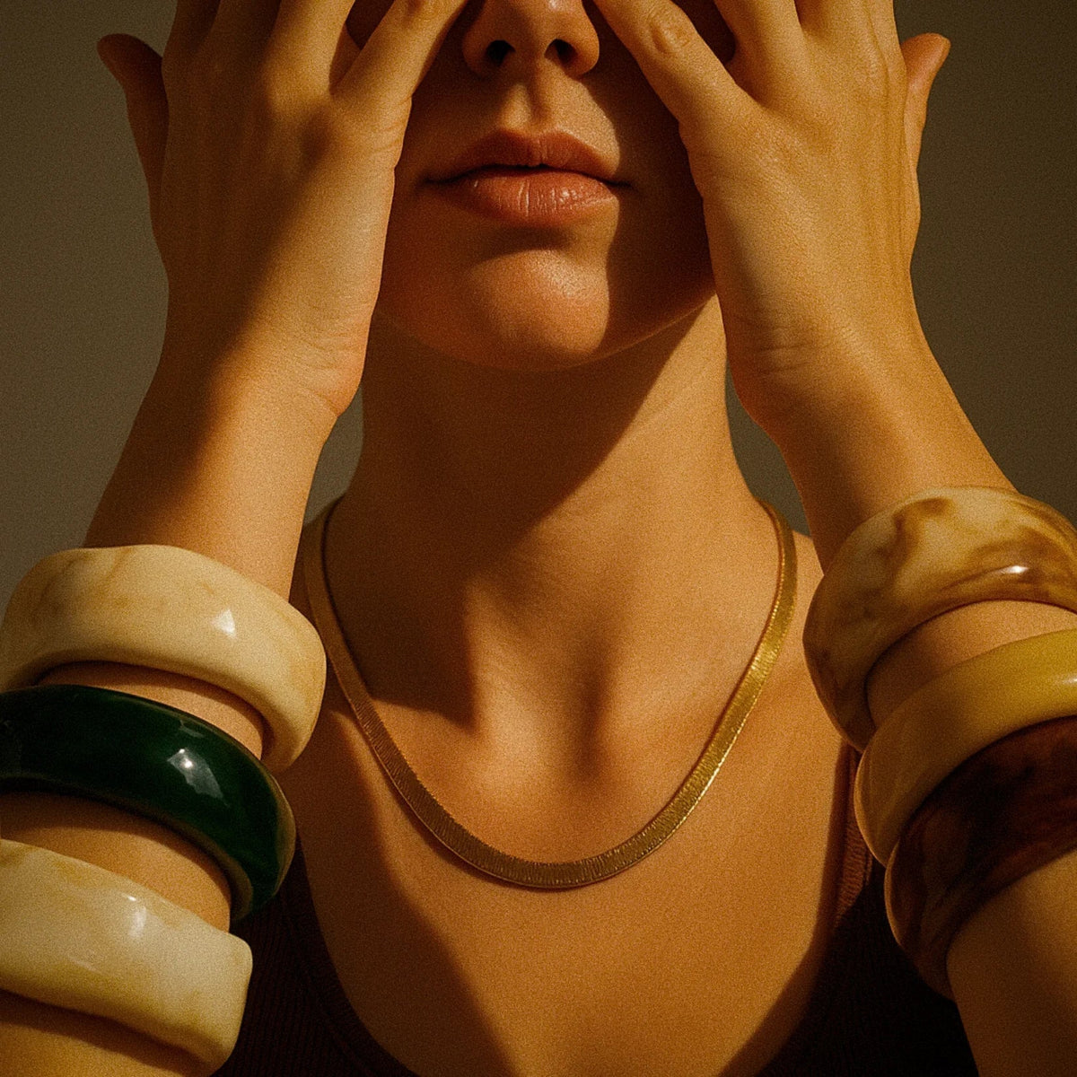 [GALE]Julianna Sculpted Autumn Bangles