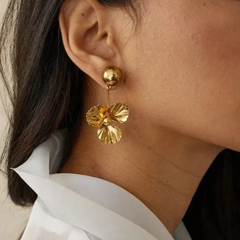 [GALE]Andrea Gold Earrings