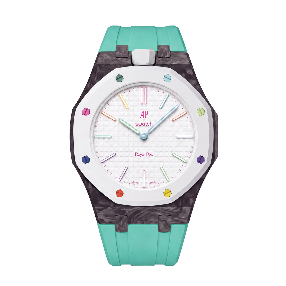 Royal Oak Pop Exclusive Carbon?fiber Case & Silicone Strap