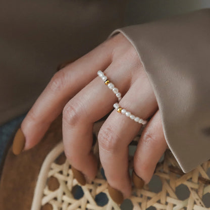 [GALE]Aurora Pearl Band Ring