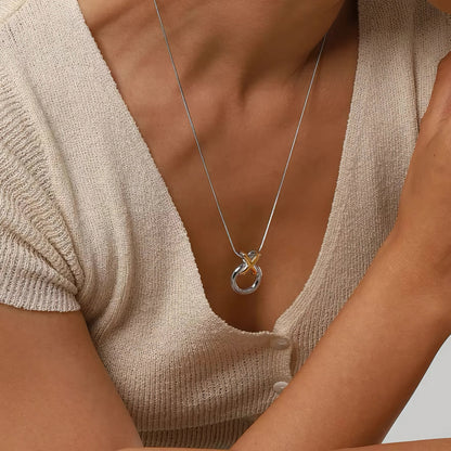 [GALE]Mirabelle Ring Knot Necklace