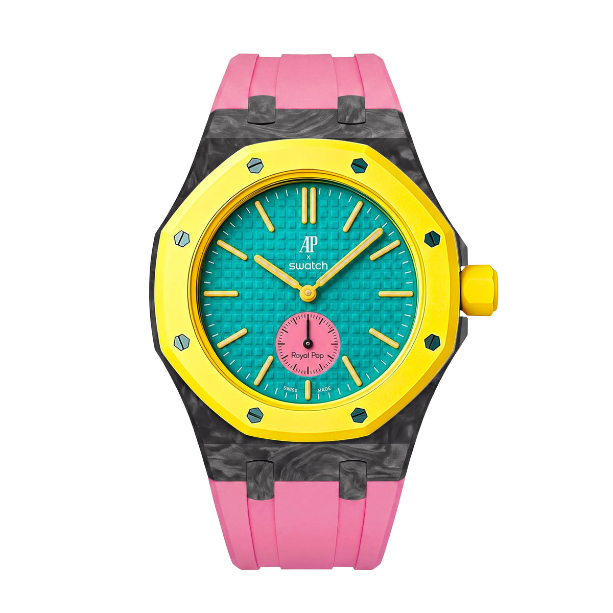 Royal Oak Pop Exclusive Carbon?fiber Case & Silicone Strap