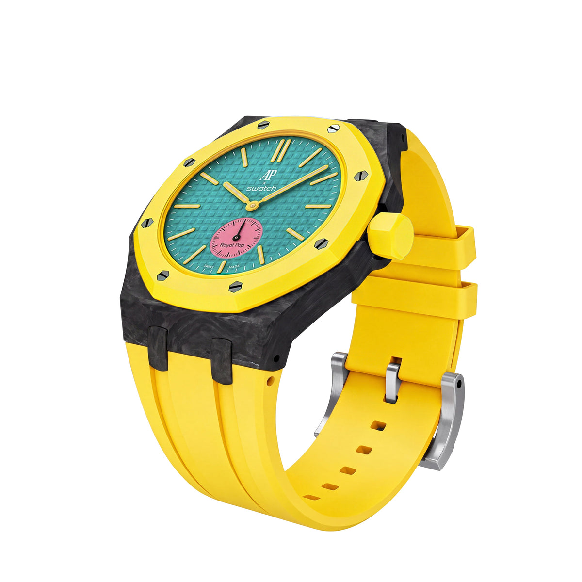 Royal Oak Pop Exclusive Carbon?fiber Case & Silicone Strap