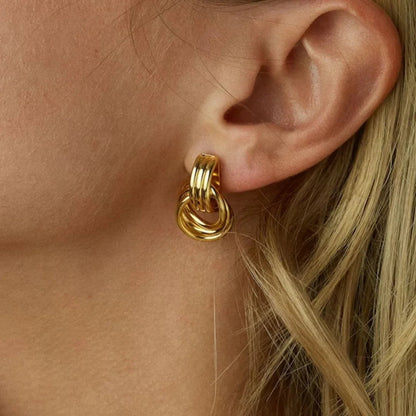 [GALE]Luna Layered Hoop Earrings
