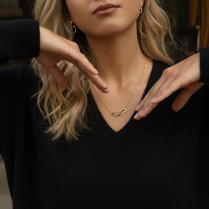 [GALE]Zoelle Interlocking Diamond Pendant