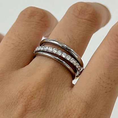 [GALE]Evadne Diamond Ring Stack