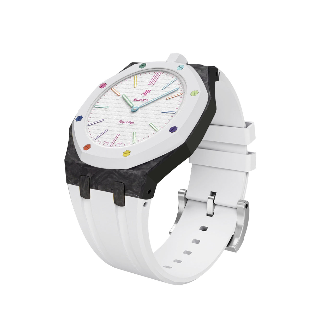 Royal Oak Pop Exclusive Carbon?fiber Case & Silicone Strap