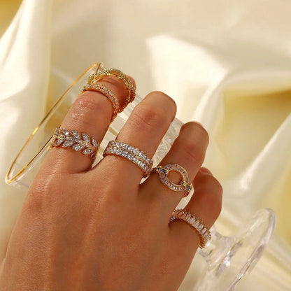[GALE]Cassandra Studded Gold Ring