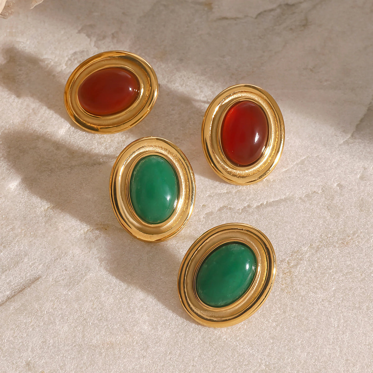 [GALE]Fresca Gemstone Earrings