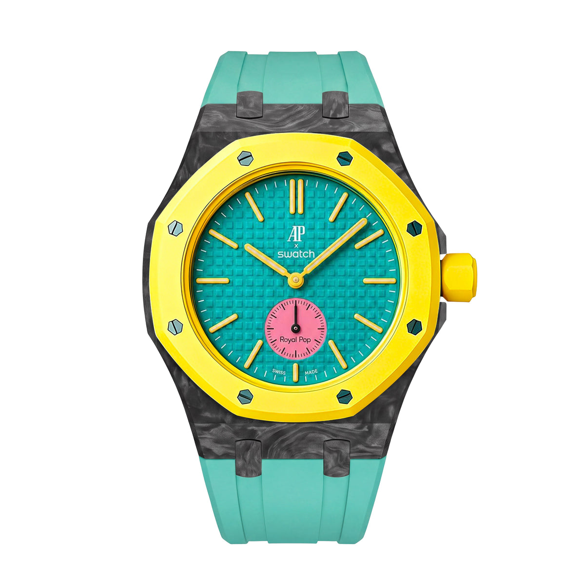 Royal Oak Pop Exclusive Carbon?fiber Case & Silicone Strap