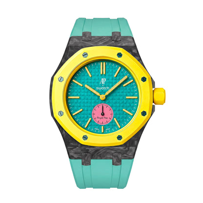 Royal Oak Pop Exclusive Carbon?fiber Case & Silicone Strap