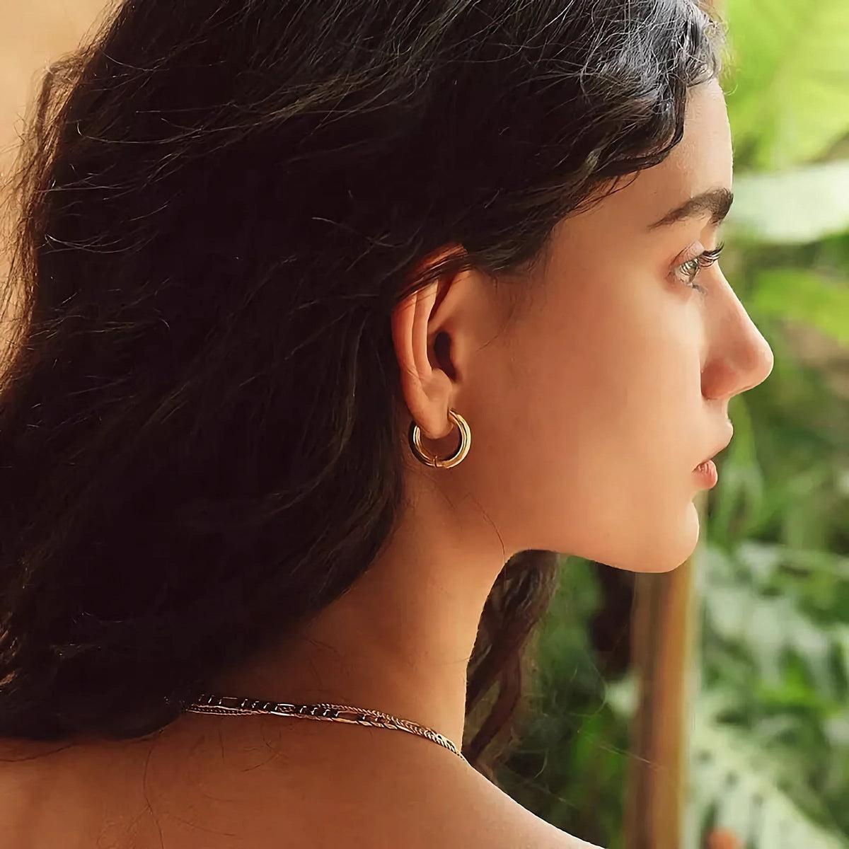 [GALE]Bold Round Hoops
