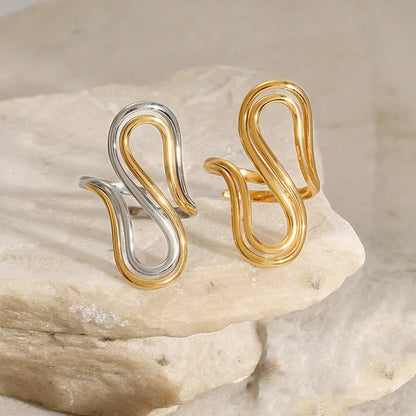 [GALE]Halle Abstract Gold Ring