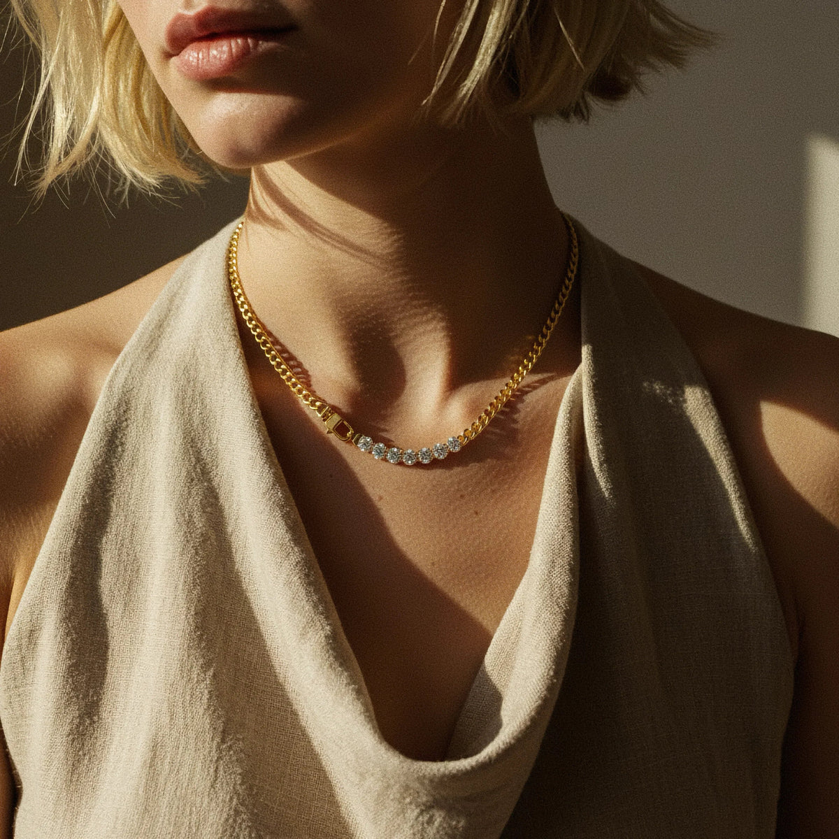 [GALE]Maelle Diamond Necklace