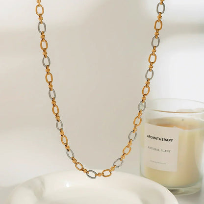 [GALE]Addison Two Tone Gold Necklace