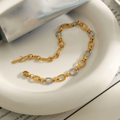 [GALE]Addison Two Tone Gold Bracelet