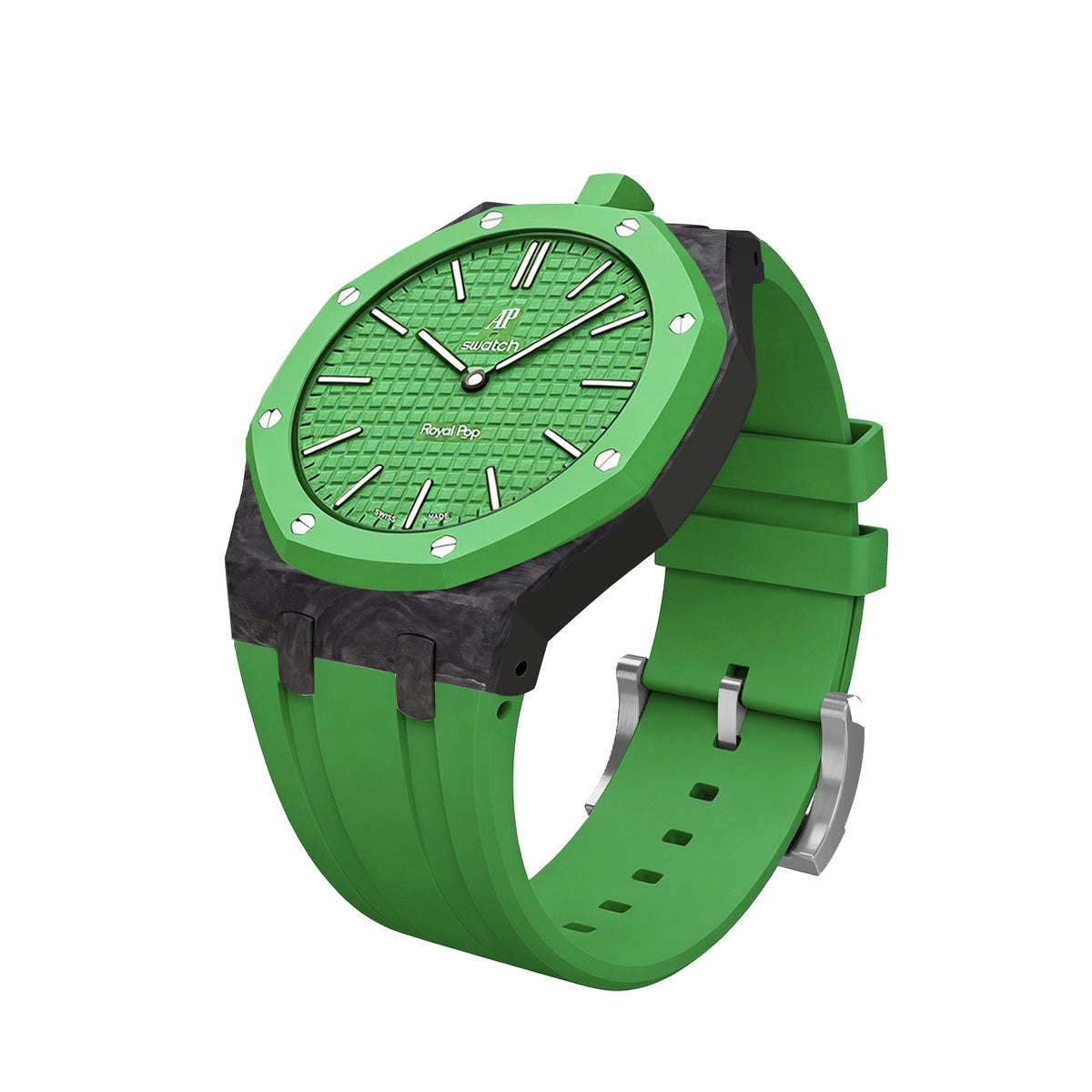 Royal Oak Pop Exclusive Carbon?fiber Case & Silicone Strap