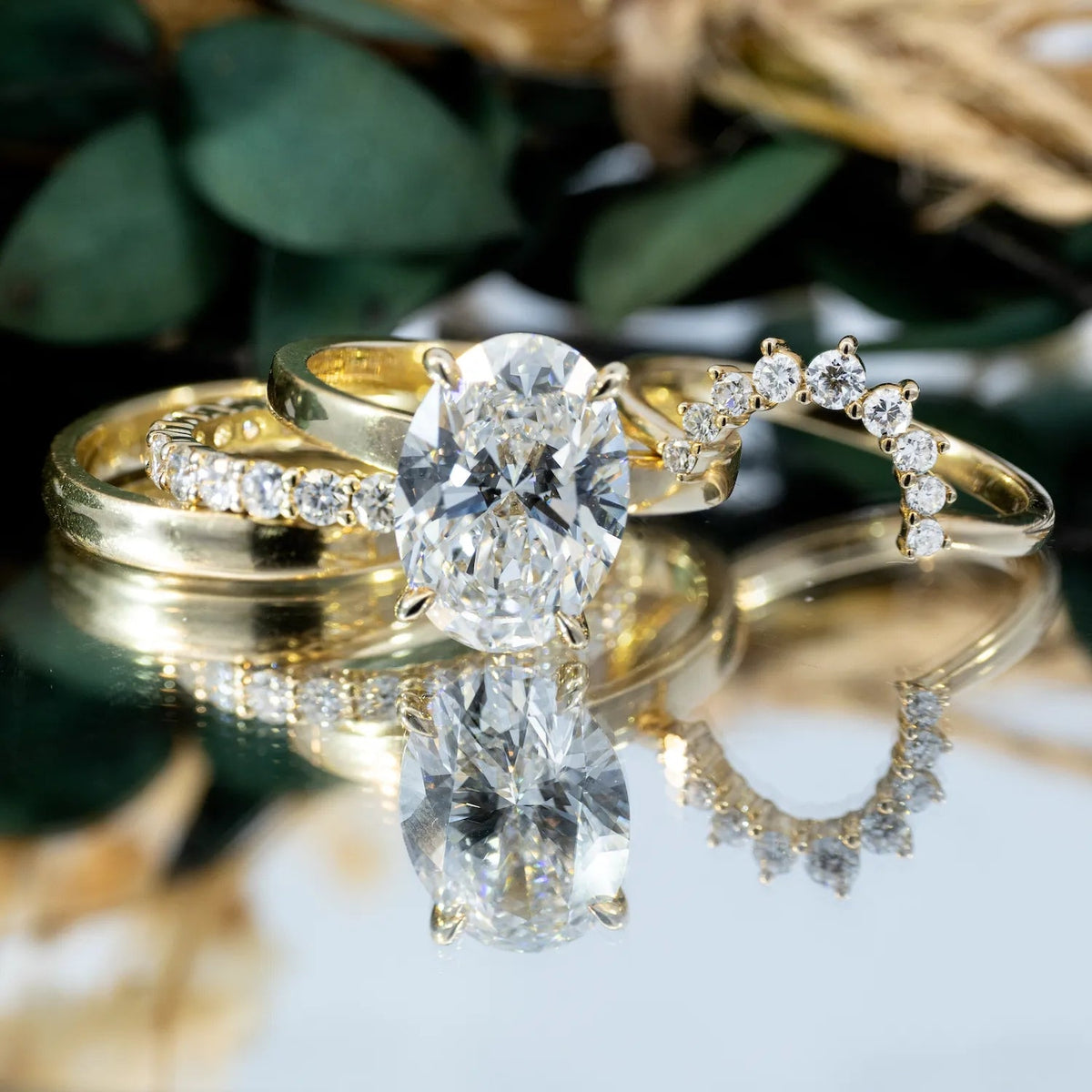 [GALE]4-in-1 Stackable Ring Set