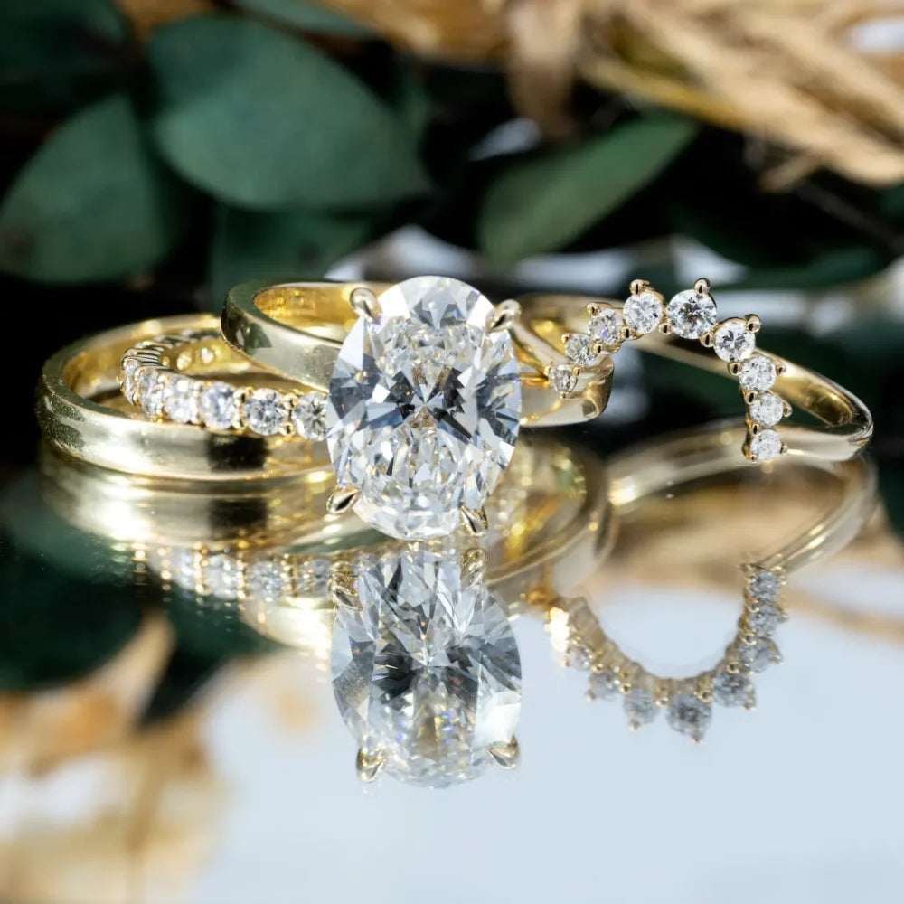 [GALE]4-in-1 Stackable Ring Set