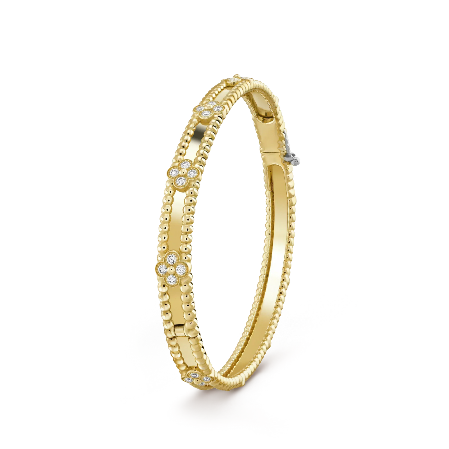 [ゲイル]クローバーブレスレット 4mm ダイヤモンド