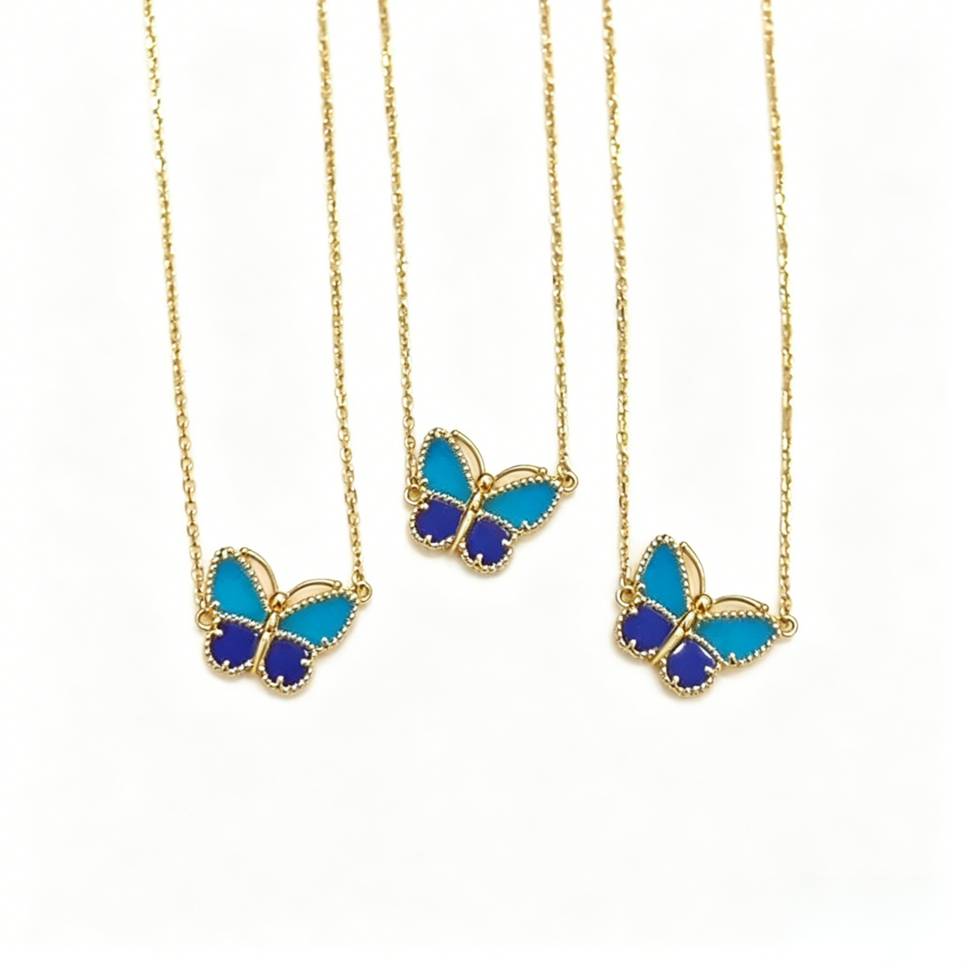 [GALE] 2026 NEW LUCKY BUTTERFLY 1 MOTIFS NECKLACE
