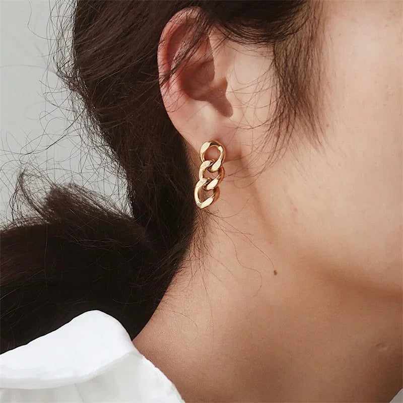 [GALE]Giselle Gold Chain Earring