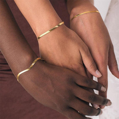 [GALE]Vida Gold Herringbone Bracelet