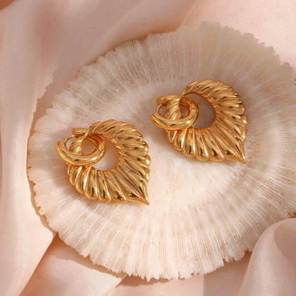 [GALE]Penelope Leaf Earrings
