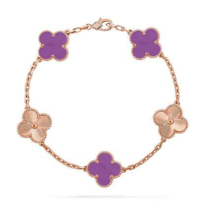 [GALE] CLOVER 5 MOTIF VIOLET BRACELET COLLECTION