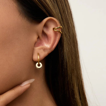 [GALE]Rosiel Gold Ear Cuff Earrings