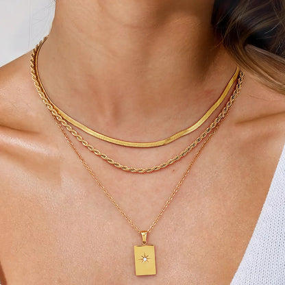 [GALE]Raphaela Layered Gold Necklace