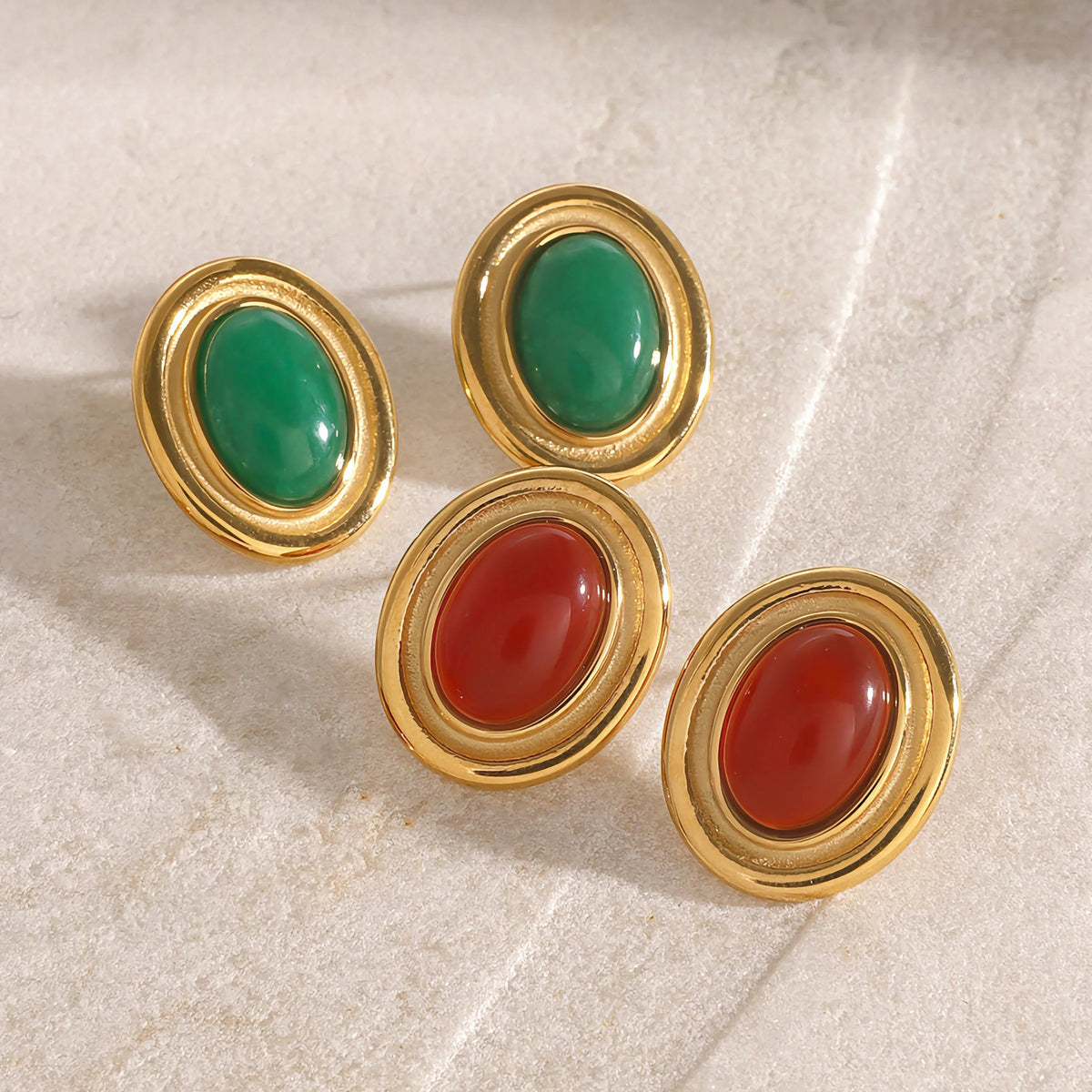 [GALE]Fresca Gemstone Earrings
