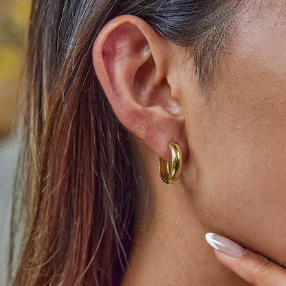 [GALE]Clarabelle Staple Gold Hoops Bundle