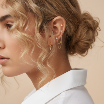 [GALE]Dina Essential Diamond Earrings Bundle