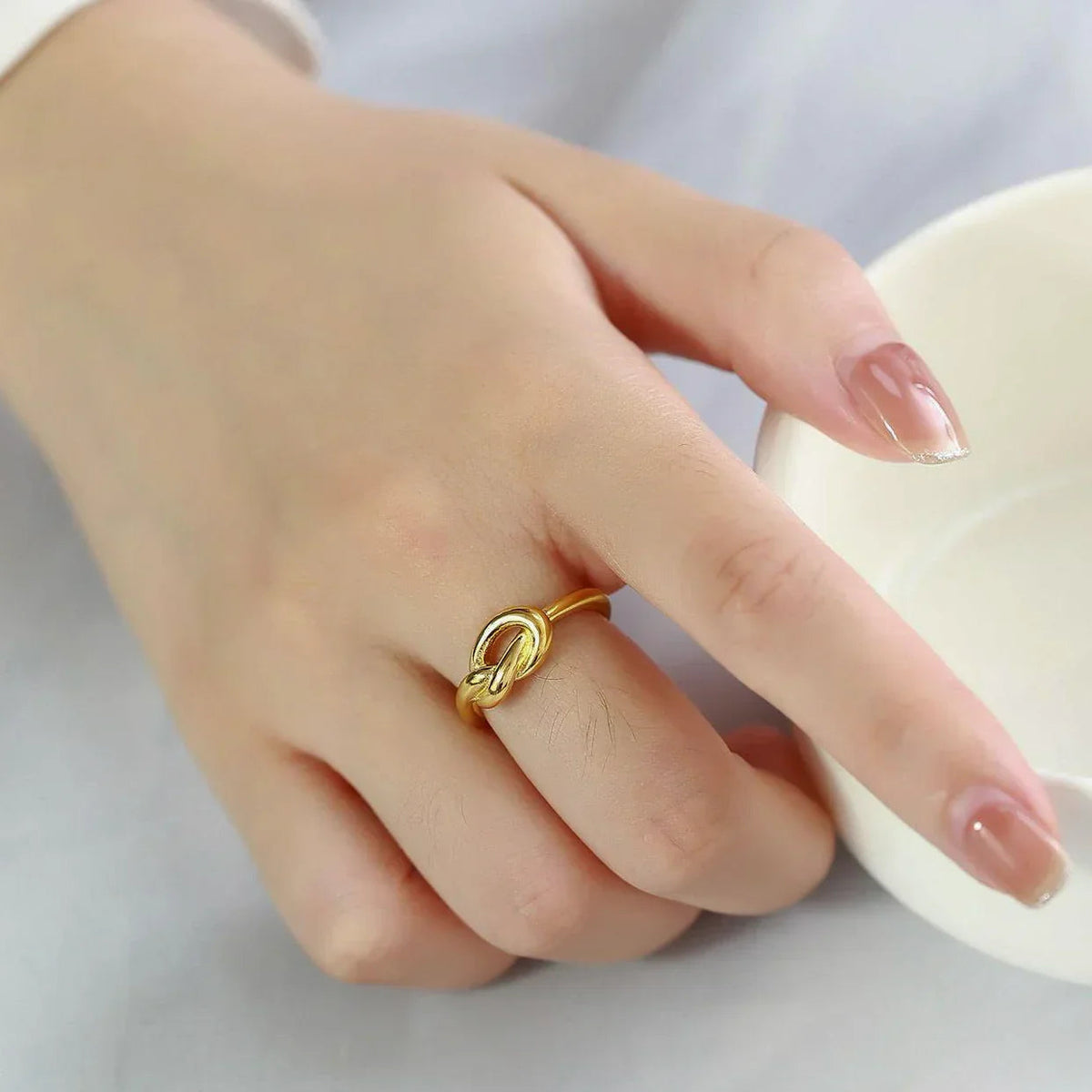 [GALE]Bellara Gold Knot Ring