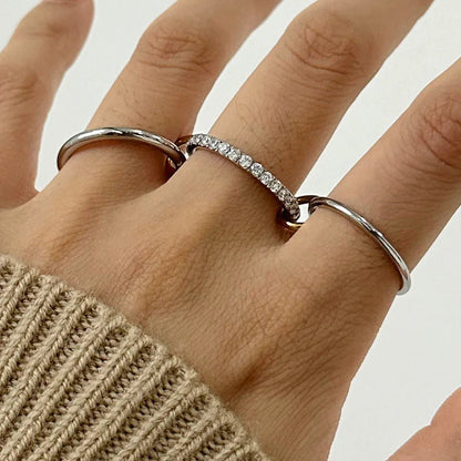 [GALE]Evadne Diamond Ring Stack