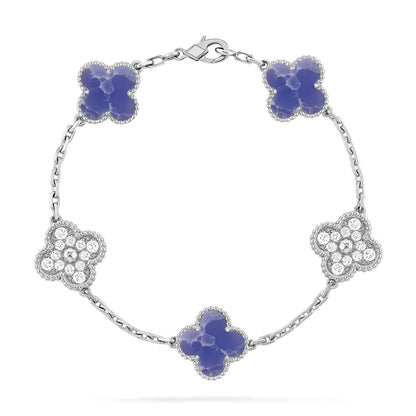[GALE]CLOVER 5 MOTIF BLUE VEINS BRACELET COLLECTION