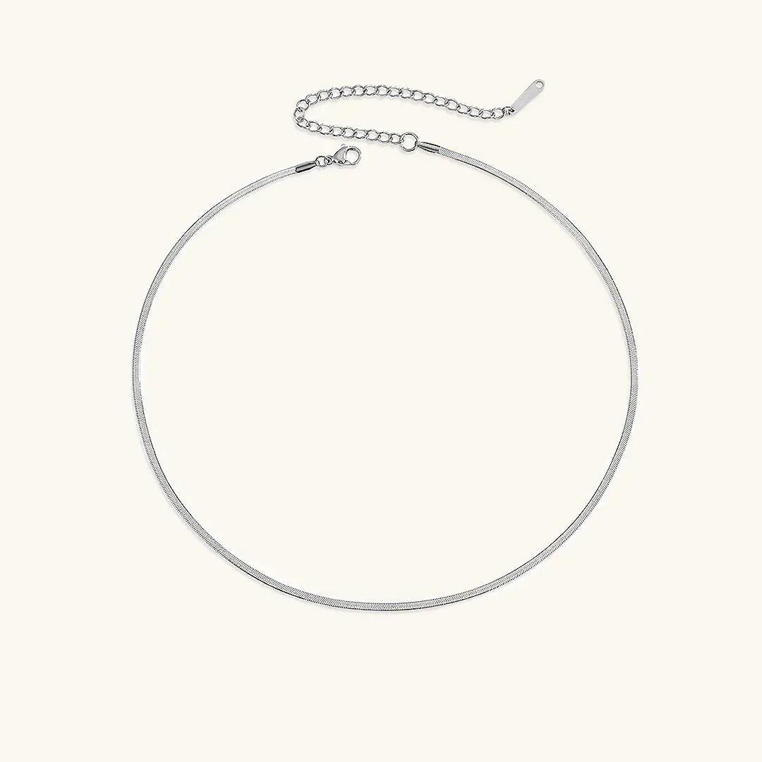 [GALE]Elizabeth Gold Herringbone Necklace
