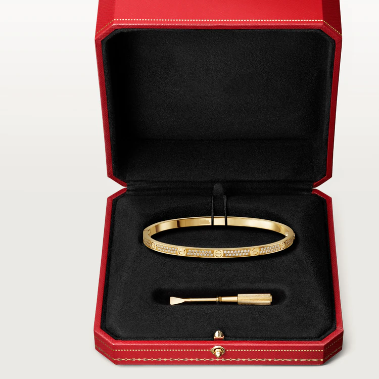[GALE]LOVE BRACELET 3.65MM DIAMOND-PAVED