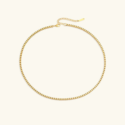 [GALE]Danica Box Chain Gold Necklace