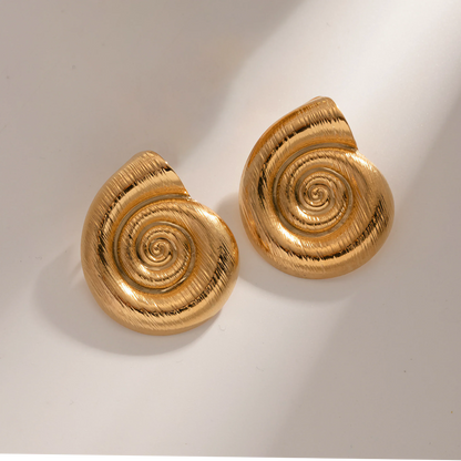 [GALE]Nauticia Gold Shell Earrings