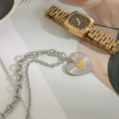 [GALE]Judith Two Tone Heart Pendant