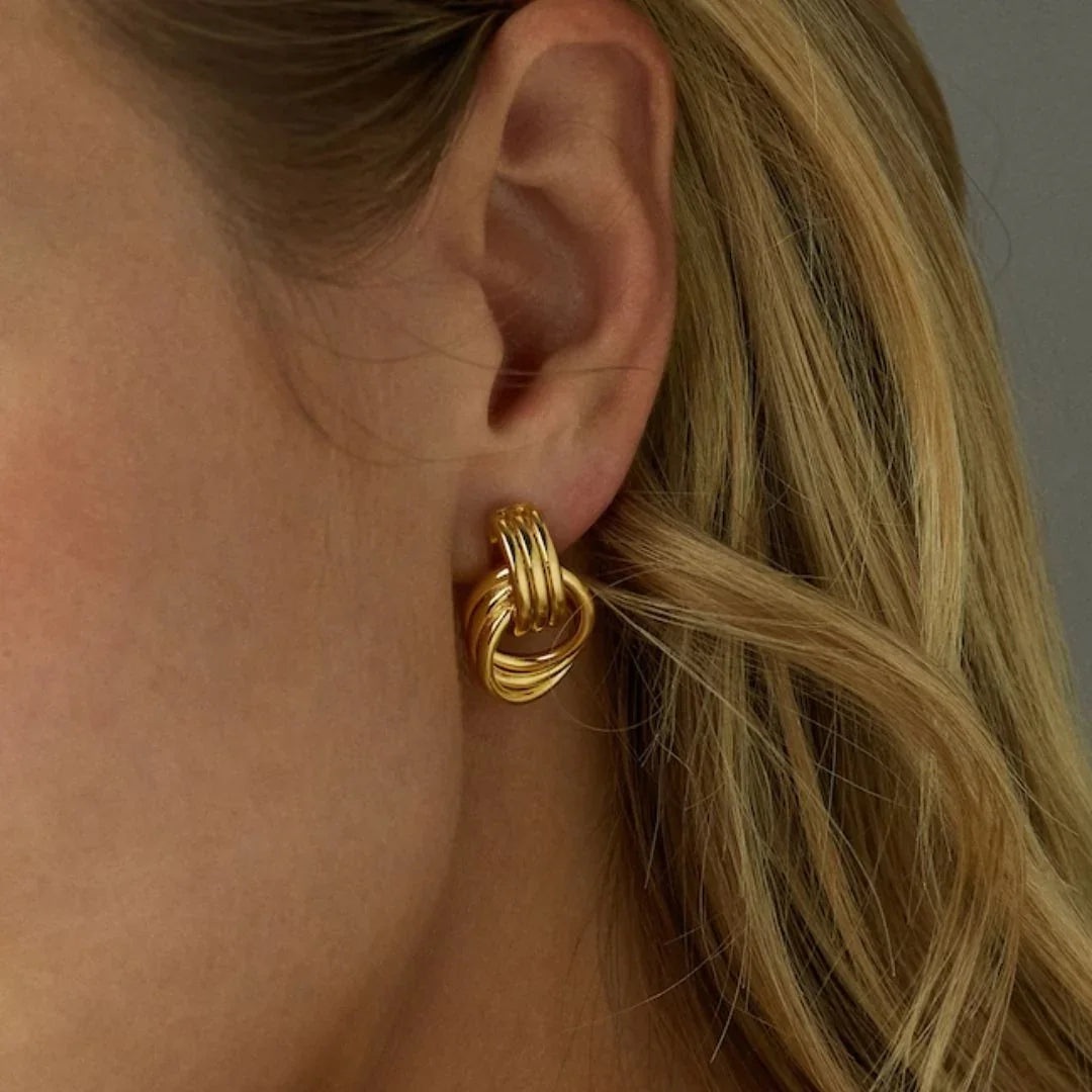 [GALE]Luna Layered Hoop Earrings