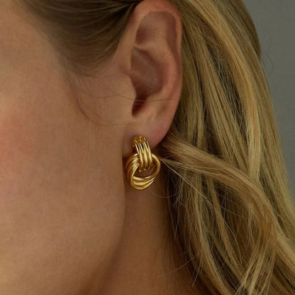 [GALE]Luna Layered Hoop Earrings