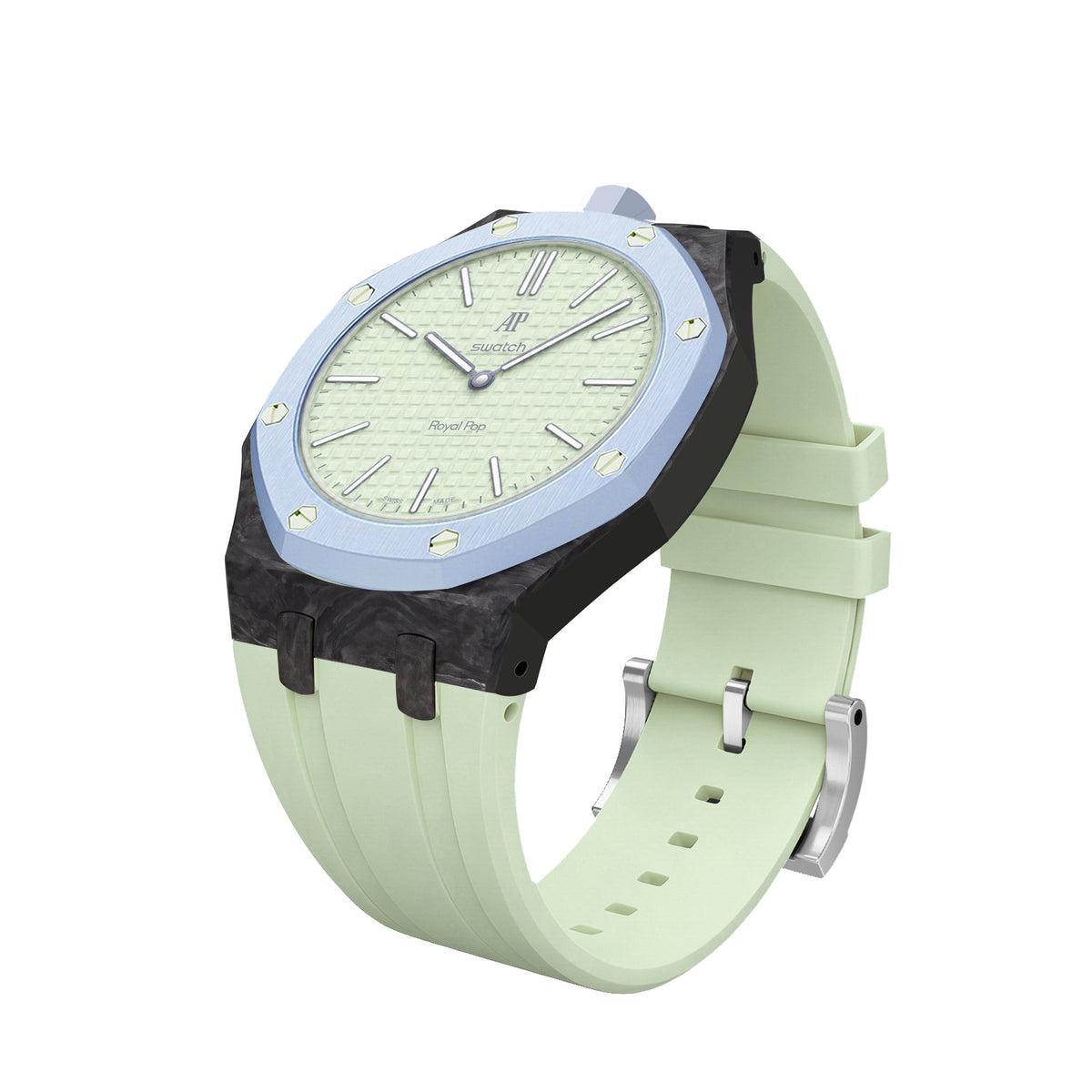 Royal Oak Pop Exclusive Carbon?fiber Case & Silicone Strap
